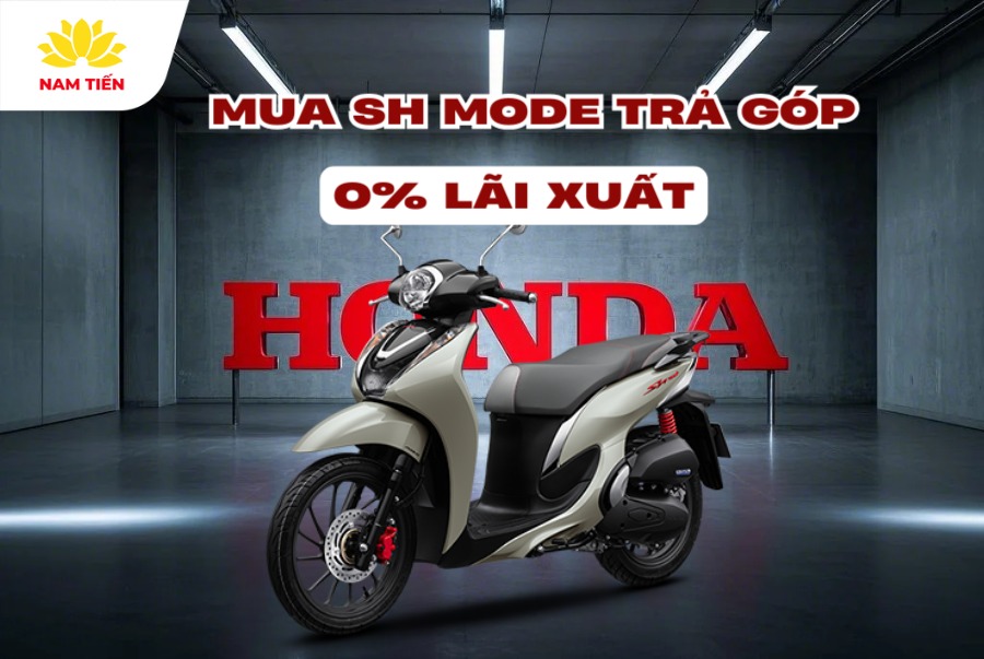 Mua SH Mode trả góp 0% lãi suất