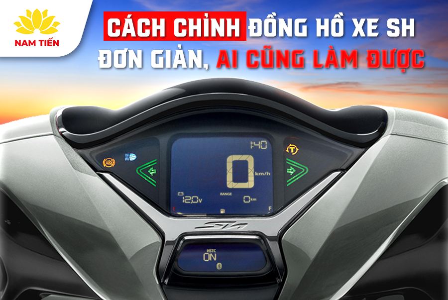 Cách chỉnh đồng hồ xe SH đơn giản, ai cũng làm được